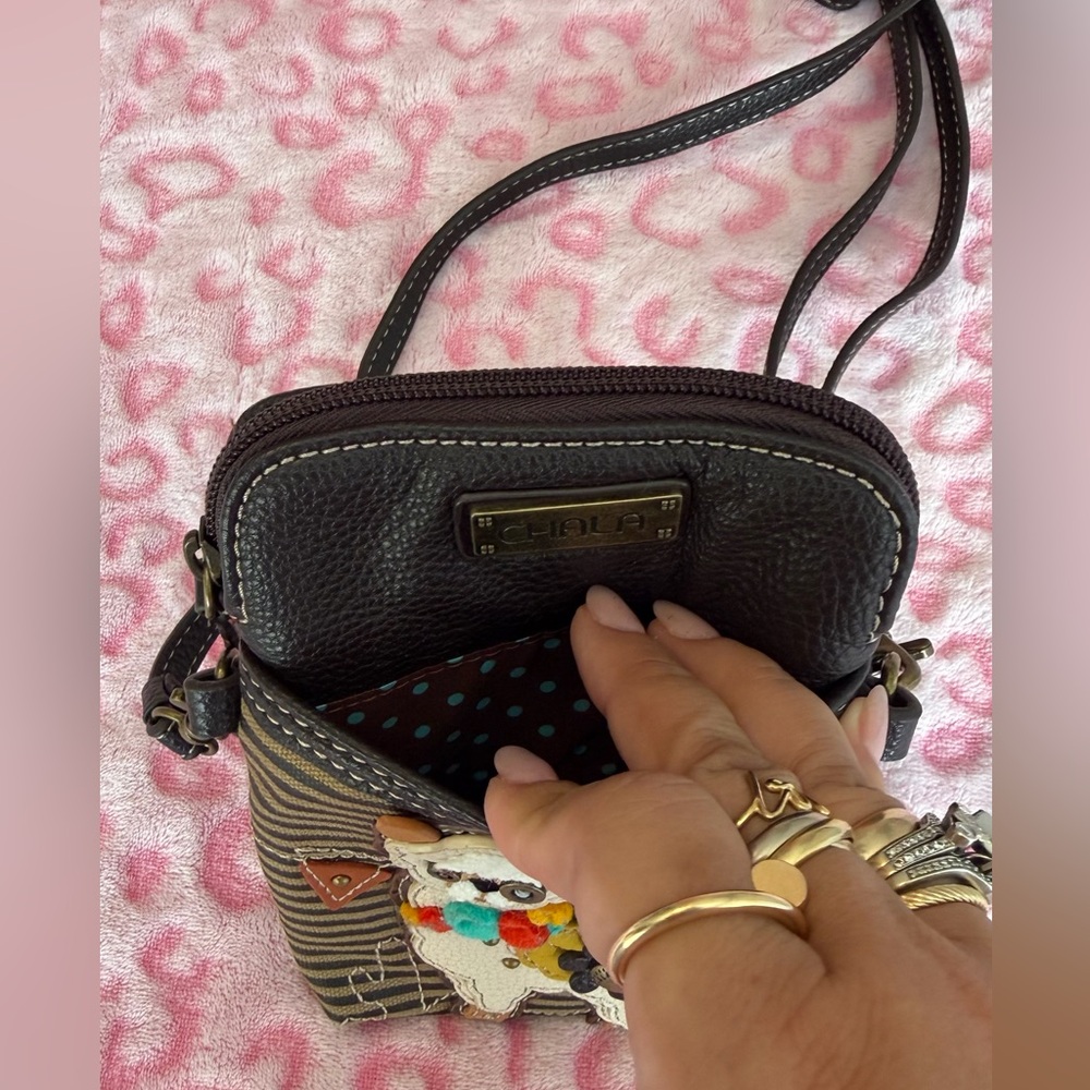 Chala Striped Alpaca Crossbody Cell Phone
Purse Mini Crossbody Bag ID Card - Picture 6 of 8